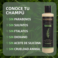 Champú orgánico de romero para el crecimiento del cabello