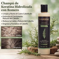 Champú orgánico de romero para el crecimiento del cabello